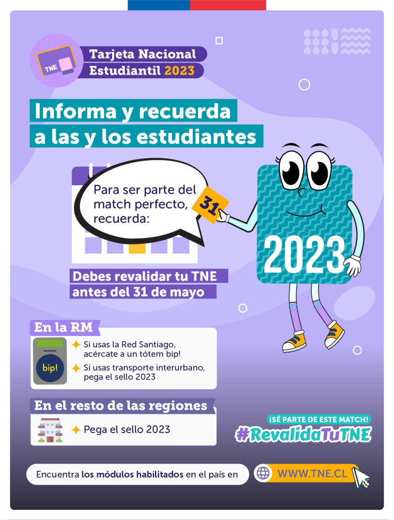 Información sobre Pase Escolar